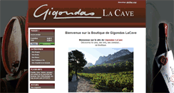 Desktop Screenshot of boutique.cave-gigondas.fr