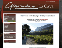 Tablet Screenshot of boutique.cave-gigondas.fr